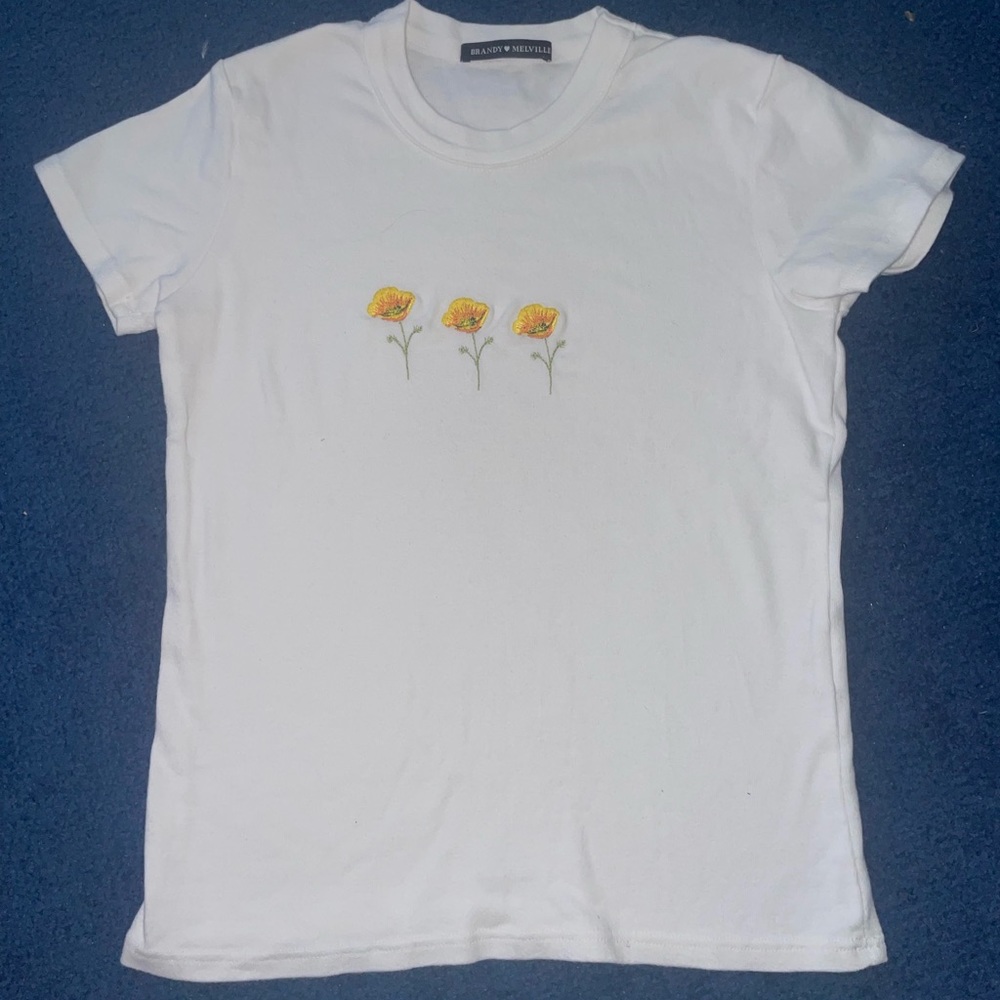 Brandy Melville White Tee